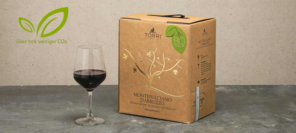 Montepulciano D'Abruzzo Torri Cantine 5 Liter Bag in Box Weinschlauch Bio