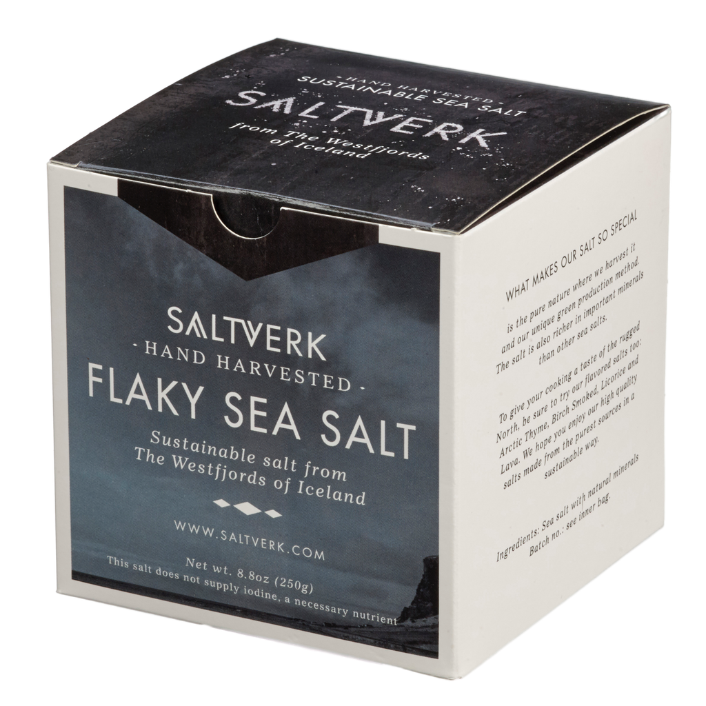 Meersalzflocken aus dem Rebenzeit Weinshop. Flaky Sea Salt.