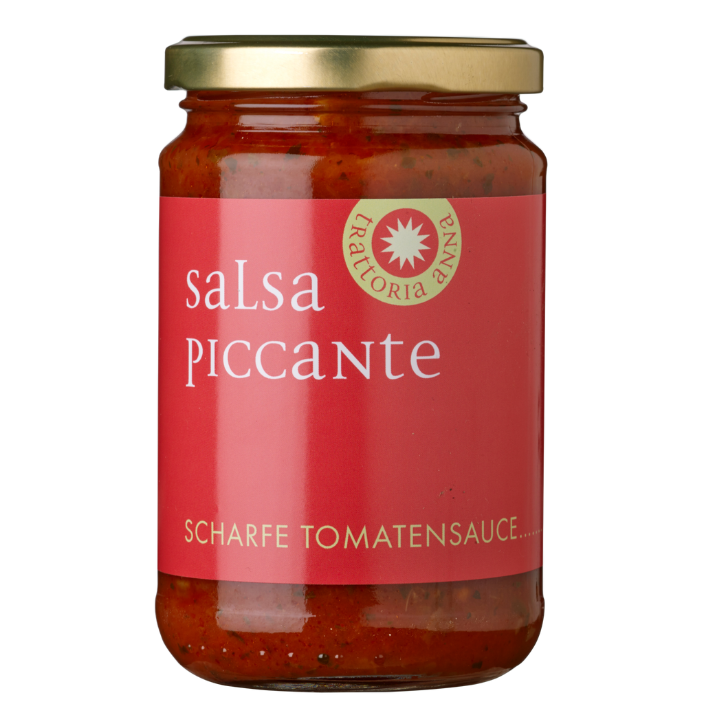 Pikant italienisch. Zur leckeren Pasta die Trattoria Anna Salsa Piccante scharfe Tomatensauce
